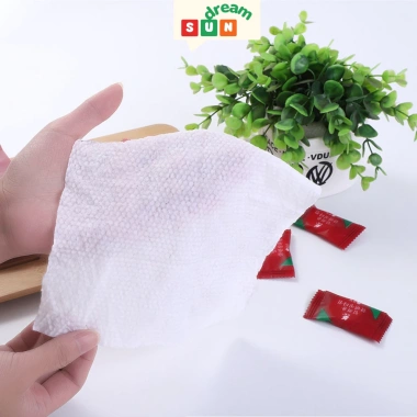 Khăn Nén Du Lịch Mini Dùng 1 Lần Lau Mặt Dạng Viên Kẹo - Nhỏ Gọn Giá 8.000đ