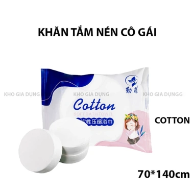 Khăn Nén Dùng Một Lần Cotton Mềm Mại 20 Cái - Tiện Di Động, Du Lịch Giá 15.000 VND