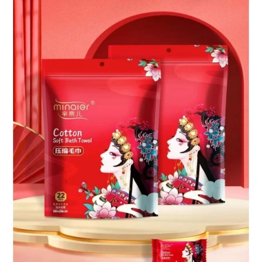 Khăn nén hình viên kẹo dày đa năng MINAIER 28x30cm - Túi 22 viên, tiện lợi, chỉ 41.000₫
