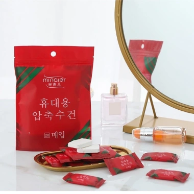 Khăn nén hình viên kẹo dày đa năng MINAIER 28x30cm - Túi 22 viên, tiện lợi, chỉ 41.000₫