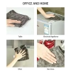 Khăn Ô Tô Microfiber 800GSM 1/2 Bộ Găng Tay Siêu Thấm, Dễ Giặt, Bề Mặt Thủy Tinh, Xám 7