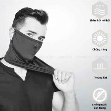 Khăn ống bịt mặt Gsun HN GK06 cao cấp, chống nắng, thấm hút, đa năng, có mắc tai, giá 70.000đ 2