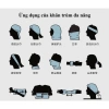 Khăn ống trùm đầu đa năng 2 lớp vải siêu co giãn, chống nắng, chống bụi, không in hình 2