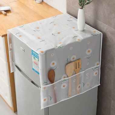 Khăn Phủ Tủ Lạnh Chống Thấm, Chống Bụi Dày Dặn, Ngăn Túi Tiện Lợi - Giá 29.000đ 3
