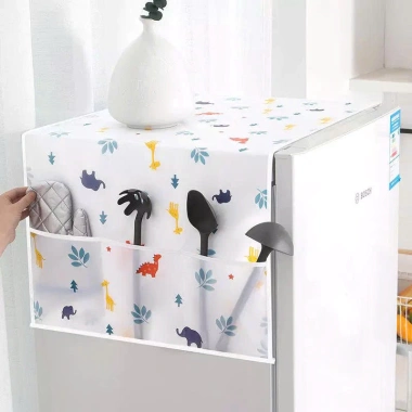 Khăn Phủ Tủ Lạnh Chống Thấm, Chống Bụi Dày Dặn, Ngăn Túi Tiện Lợi - Giá 29.000đ 7