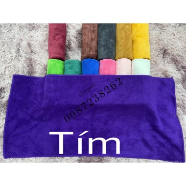 Khăn quấn đầu Microfiber thấm hút tốt Dùng cho spa hair salon gội đầu 10.500₫