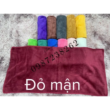 Khăn quấn đầu Microfiber thấm hút tốt Dùng cho spa hair salon gội đầu 10.500₫