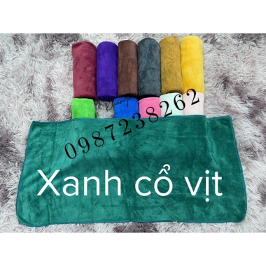 Khăn quấn đầu Microfiber thấm hút tốt Dùng cho spa hair salon gội đầu 10.500₫