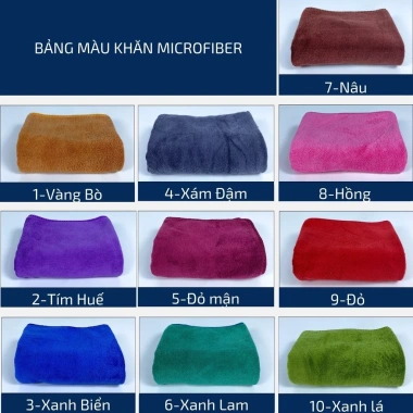 Khăn Quấn Đầu Spa Microfiber Mềm Mịn Thấm Hút Không Màu LotusTowel giá 11.900₫