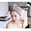Khăn quấn ủ tóc siêu thấm trơn - Khăn mũ khô tóc tiện lợi, giá chỉ 24.000đ
