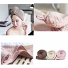 Khăn quấn ủ tóc siêu thấm trơn - Khăn mũ khô tóc tiện lợi, giá chỉ 24.000đ 2