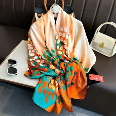Khăn quàng cổ dài lụa tơ cao cấp nữ sang chảnh, mix áo dài - JULIO 456k 5 Khăn quàng cổ dài lụa tơ cao cấp nữ sang chảnh, mix áo dài - JULIO 456k 5