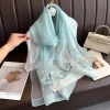Khăn quàng cổ dài lụa tơ cao cấp - Sang chảnh, phù hợp mix áo dài nữ 2