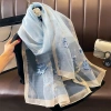 Khăn quàng cổ dài lụa tơ cao cấp - Sang chảnh, phù hợp mix áo dài nữ 4