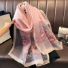 Khăn quàng cổ dài lụa tơ cao cấp - Sang chảnh, phù hợp mix áo dài nữ 7