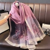 Khăn quàng cổ dài lụa tơ cao cấp - Sang chảnh, phù hợp mix áo dài nữ 8