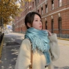 Khăn quàng cổ len cashmere mềm mại 200x70cm, nhiều màu, phong cách Hàn Quốc nam nữ 4