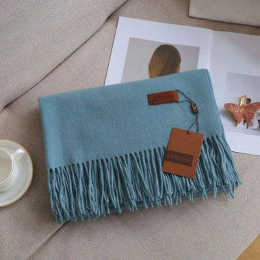 Khăn quàng cổ len cashmere mềm mại 200x70cm, nhiều màu, phong cách Hàn Quốc nam nữ 17