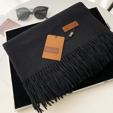 Khăn quàng cổ len cashmere mềm mại 200x70cm, nhiều màu, phong cách Hàn Quốc nam nữ 18