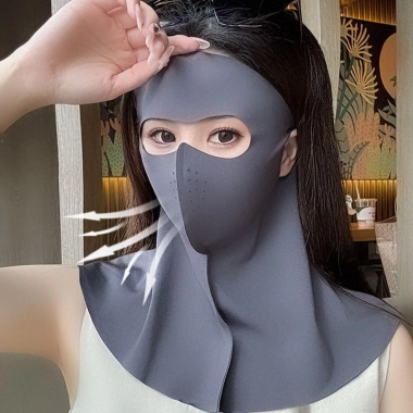 Khăn quàng cổ Lymedia Ice Silk UPF50 chống nắng, che bụi, đi xe đạp UV 7