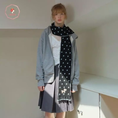 Khăn quàng cổ nữ AACAR Hươu hoa ngọt ngào - Phim Hàn Quốc, cashmere dày ấm áp, giảm còn 168.912₫ 3