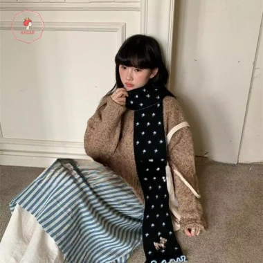 Khăn quàng cổ nữ AACAR Hươu hoa ngọt ngào - Phim Hàn Quốc, cashmere dày ấm áp, giảm còn 168.912₫ 5
