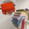 Khăn quàng cổ nữ vintage Hàn Quốc mùa đông ấm áp, họa tiết caro đa màu thời thượng 33