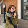 Khăn quàng cổ nữ vintage Hàn Quốc mùa đông ấm áp, họa tiết caro đa màu thời thượng 41