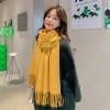 Khăn quàng cổ nữ vintage Hàn Quốc mùa đông ấm áp, họa tiết caro đa màu thời thượng 45