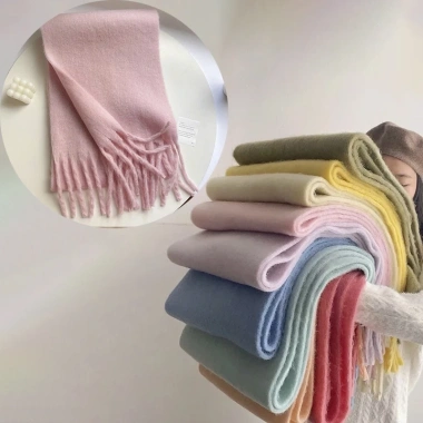 Khăn quàng cổ nữ vintage Hàn Quốc mùa đông ấm áp, họa tiết caro đa màu thời thượng 51 Khăn quàng cổ nữ vintage Hàn Quốc mùa đông ấm áp, họa tiết caro đa màu thời thượng 51