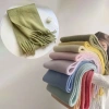 Khăn quàng cổ nữ vintage Hàn Quốc mùa đông ấm áp, họa tiết caro đa màu thời thượng 55