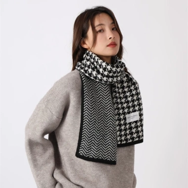 Khăn quàng cổ nữ vintage Hàn Quốc mùa đông ấm áp, họa tiết caro đa màu thời thượng 59 Khăn quàng cổ nữ vintage Hàn Quốc mùa đông ấm áp, họa tiết caro đa màu thời thượng 59