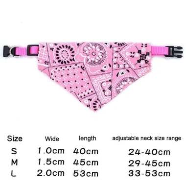 Khăn quàng cổ thú cưng đa năng cho mèo và chó, điều chỉnh, thấm nước, khóa bật nhanh polyester, giá ưu đãi 163.777 VND