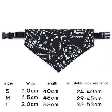 Khăn quàng cổ thú cưng đa năng cho mèo và chó, điều chỉnh, thấm nước, khóa bật nhanh polyester, giá ưu đãi 163.777 VND