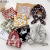 Khăn quàng cổ vuông NLINNI – Hoa đơn giản vải lanh cotton dây buộc tóc – 119.880₫