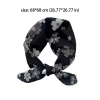 Khăn quàng cổ vuông NLINNI – Hoa đơn giản vải lanh cotton dây buộc tóc – 119.880₫ 2