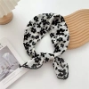 Khăn quàng cổ vuông NLINNI – Hoa đơn giản vải lanh cotton dây buộc tóc – 119.880₫ 5