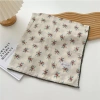Khăn quàng cổ vuông NLINNI – Hoa đơn giản vải lanh cotton dây buộc tóc – 119.880₫ 8