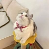 Khăn quàng nơ mèo phong cách Nhật Bản - Vòng cổ dệt kim cho Ragdoll Devon, 93.084 VND 2
