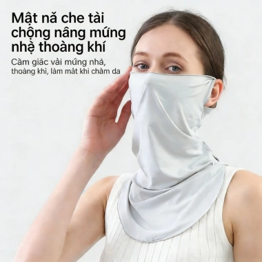 Khăn quàng tai sợi băng + mặt nạ cổ thoáng khí, chống nắng mạnh, bảo vệ da – Giá 54.253₫ 4 Khăn quàng tai sợi băng + mặt nạ cổ thoáng khí, chống nắng mạnh, bảo vệ da – Giá 54.253₫ 4