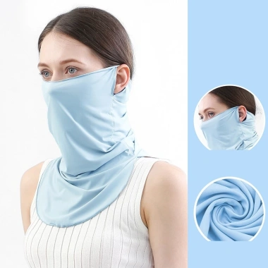 Khăn quàng tai sợi băng + mặt nạ cổ thoáng khí, chống nắng mạnh, bảo vệ da – Giá 54.253₫