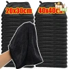 Khăn Rửa Xe Hai Mặt Vải Đánh Bóng - Sấy Nhanh, Mềm, Không Trầy, Chống Tĩnh Điện, Siêu Thấm