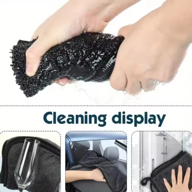 Khăn Rửa Xe Hai Mặt Vải Đánh Bóng - Sấy Nhanh, Mềm, Không Trầy, Chống Tĩnh Điện, Siêu Thấm 7