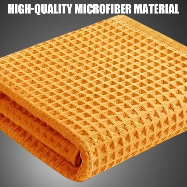 Khăn rửa xe, kính microfiber waffle, thấm nước, tự động - Giá 54.890 VND 5