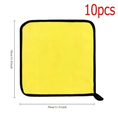 Khăn Rửa Xe Microfiber Hai Mặt San Hô Lông Cừu Thấm Hút Siêu Mạnh Giá 65.326 VND