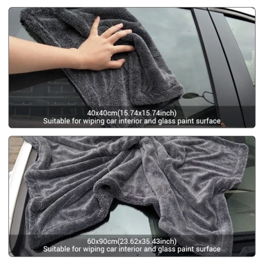 Khăn Rửa Xe SEAMETAL Microfiber 1.200GSM Siêu Thấm Hút Làm Sạch Vải Sấy Xe Giá 122k