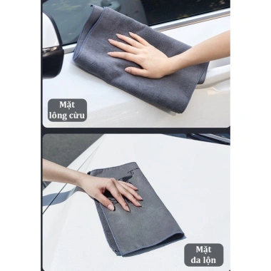 Khăn sợi nhỏ siêu thấm hút, không bám hơi nước - Khăn lau khô chuyên dụng cho xe hơi ô tô, chỉ 25.000₫