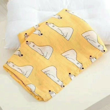 Khăn sợi tre 2 lớp Uni Baby – Khăn tắm, quấn bé sơ sinh, cao cấp, giá ưu đãi 90.000đ