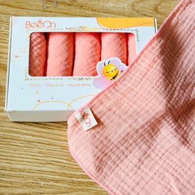 Khăn sữa BeeOn 2 lớp mềm mại thấm hút tốt, an tâm dùng cho bé – 79.000 VND