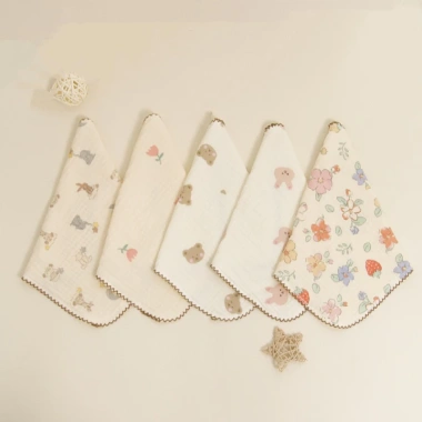 Khăn sữa BeeOn 2 lớp Muslin mềm mại 30x30cm cho bé sơ sinh Giá ưu đãi 10.681₫